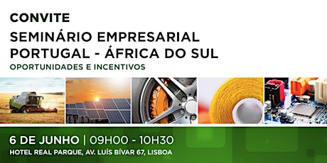 Imagem principal de Seminário Empresarial  | Portugal - África do Sul