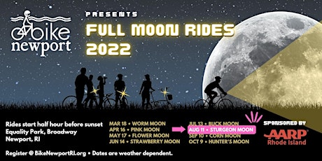 Full Moon Rides with Bike Newport, sponsored by AARP Rhode Island