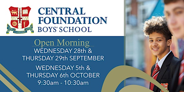 Open Morning at Central Foundation Boys' School - 9.30am-10.30am