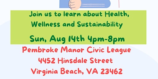 PMCL August  Sustainable Sunday  Wellness Event