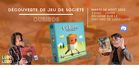 Primaire afbeelding van Ludo Soirée #4 CuBirds - Découverte de jeu de société en ligne