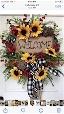 Welcome Sunflower Wreath