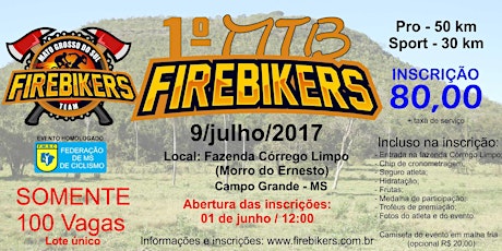 Imagem principal do evento 1º Firebikers MTB