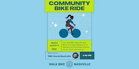 Image principale de Community Bike Rides with Music City Dope Pedalers