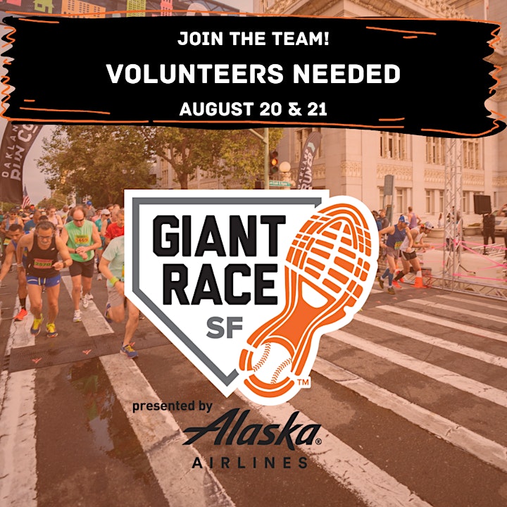 Volunteers Needed: The San Francisco Giant Race - 10K, 5K, Kids Run image