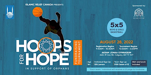 Hoops for Hope Basketball Fundraising Tournament-Calgary