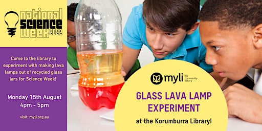 Glass Lava Lamp Experiment at the Korumburra Library for Science Week!