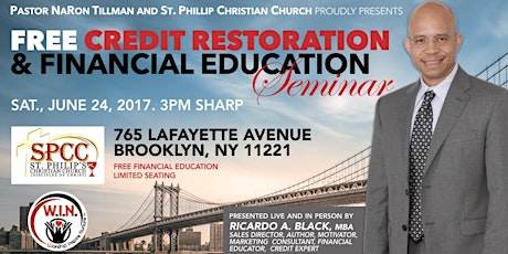 Credit Restoration & Financial Education Seminar primary image