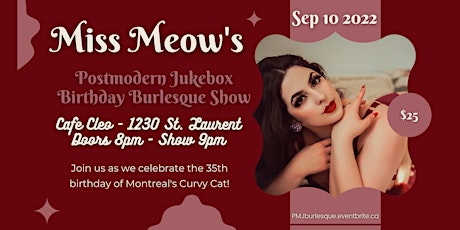 Miss Meow's Postmodern Jukebox Birthday Burlesque