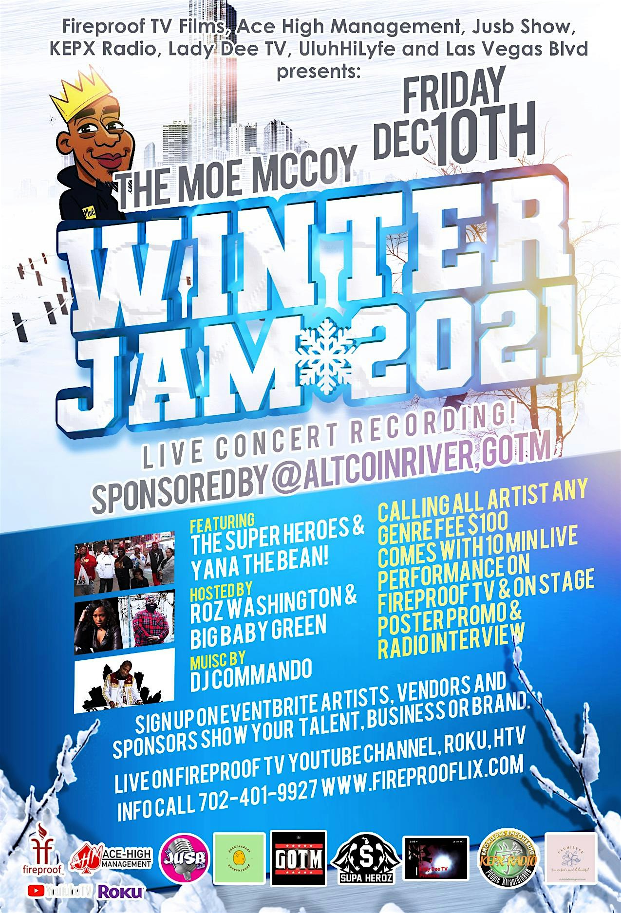 Moe McCoy Winter Jam 2022 Las Vegas, 10 December | Event in Henderson | AllEvents.in