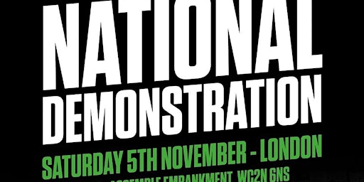 Newcastle/Durham coach to NATIONAL DEMONSTRATION