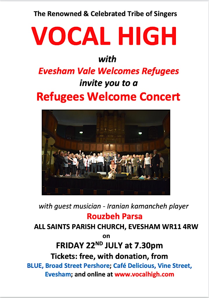 Vocal High - Refugees Welcome Concert image