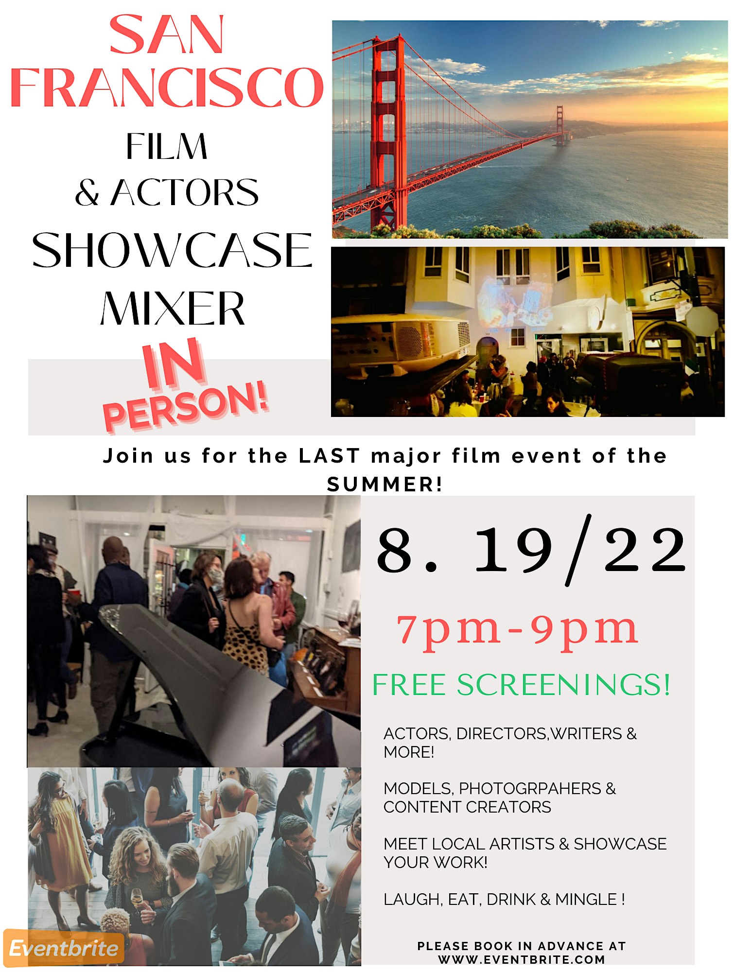 SAN FRANCISCO FILM & ACTORS SHOWCASE MIXER