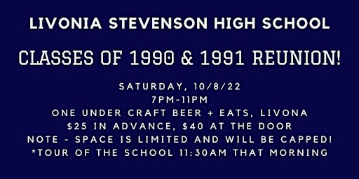 Livonia Stevenson High School 1990 & 1991 Reunion