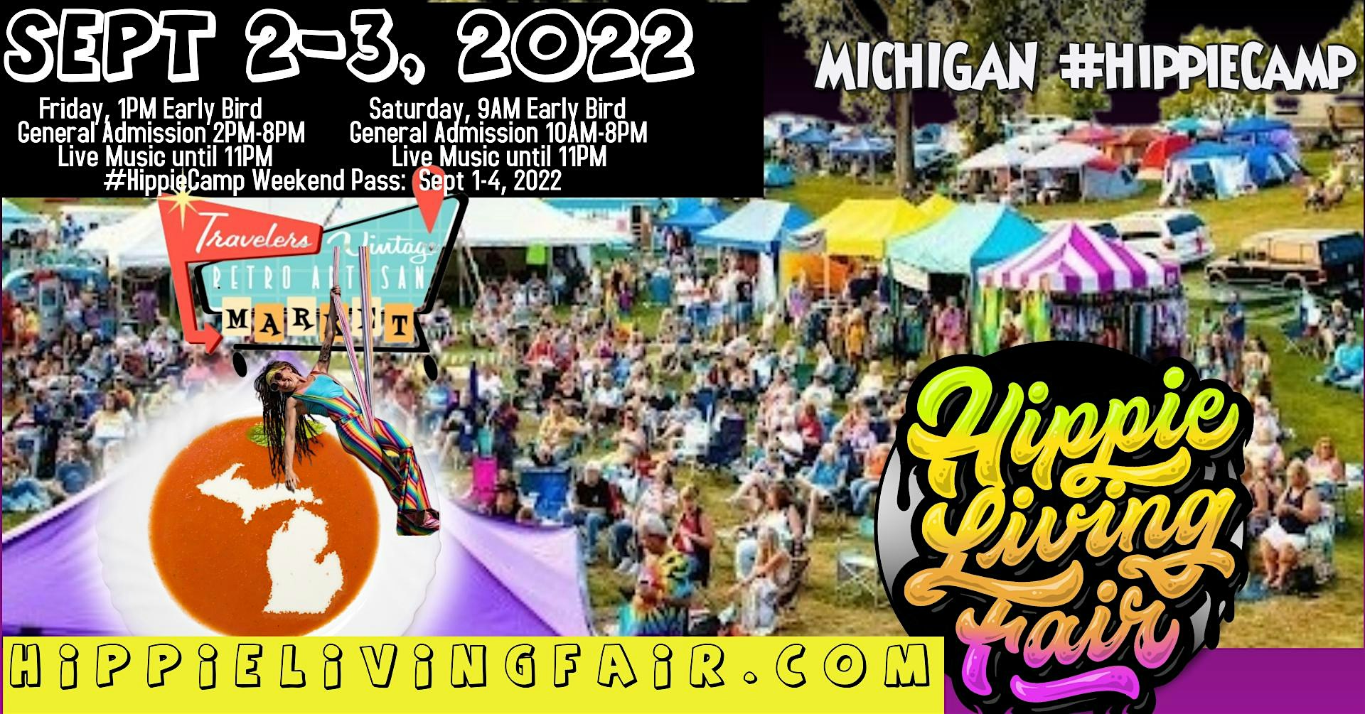 Hippie/Farmhouse Living Fair Sept 2-3 Travelers Vintage Market #HippieCamp, 2 September | Event in Berrien Springs