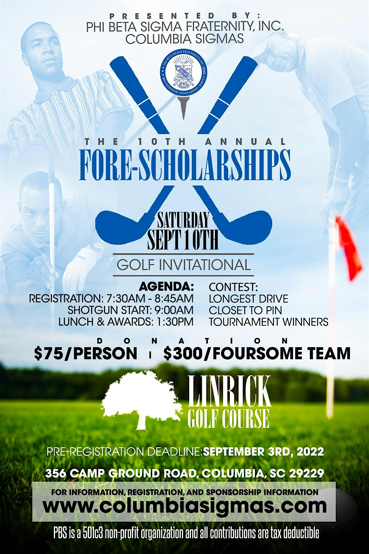 10th Annual FORE-SCHOLARSHIPS GOLF INVITATIONAL
