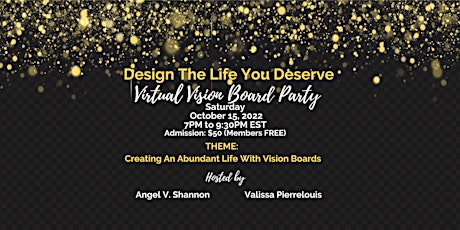 Design The Life You Deserve: Virtual Vision Board Party