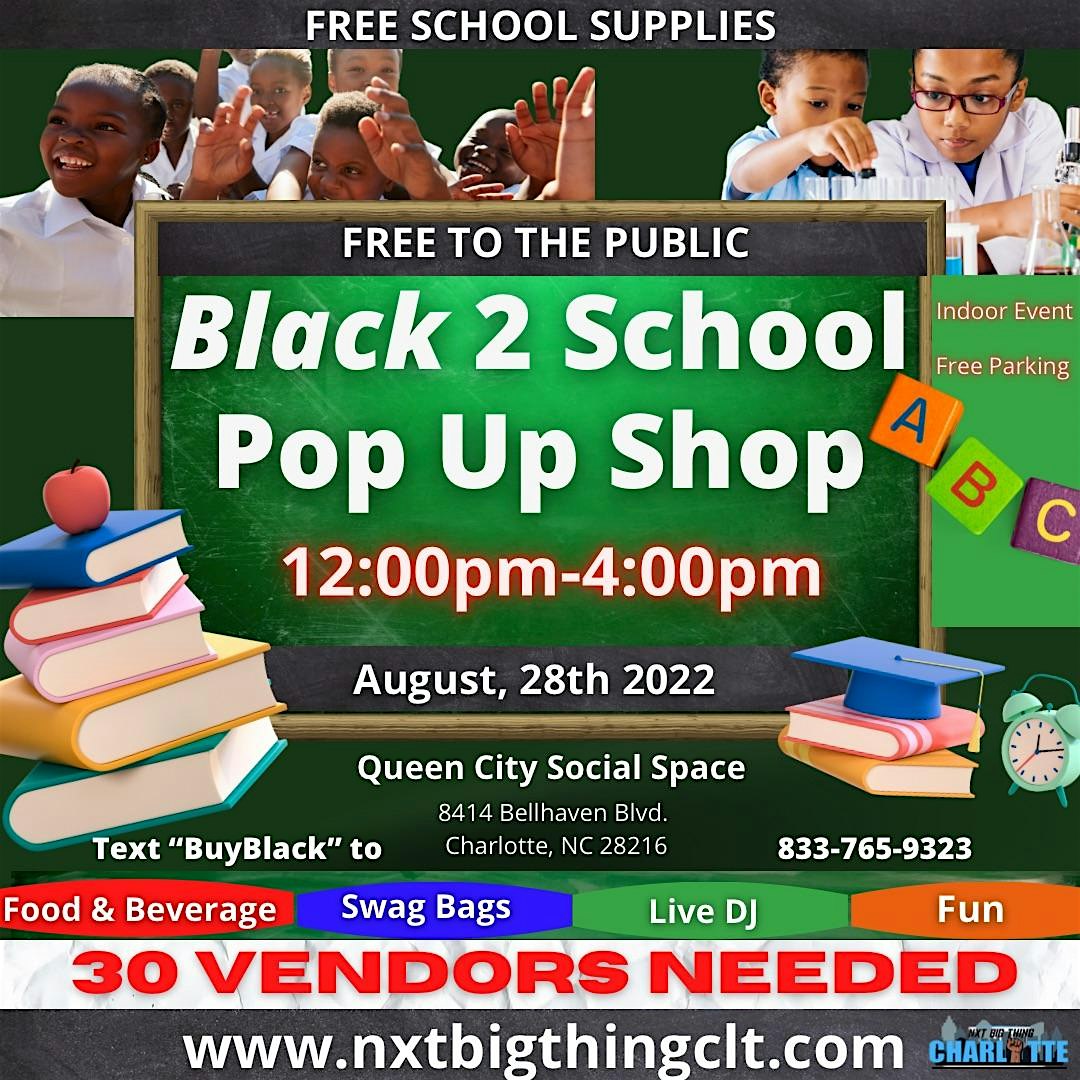 Black 2 School Pop Up Shop