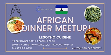 African Dinner Meetup (Lesotho Cuisine)