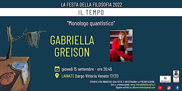 G. GREISON - LAINATE - FESTA DELLA FILOSOFIA 2022