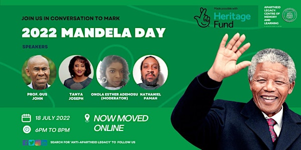Join us in conversation to mark 2022 MANDELA DAY