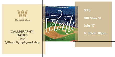 Calligraphy Basics with @thecalligraphyworkshop | Hosted by The Werk Shop primary image