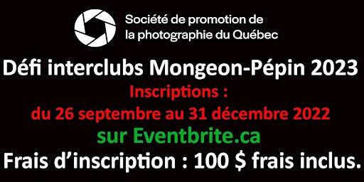 Concours Défi interclubs Mongeon-Pépin 2022-2023 - frais d'inscription
