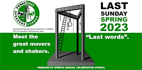 #FOSAC = Freedom Of Speech Annual Celebration  #FreeSpeech #SpeakersCorner