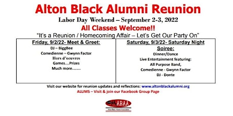 Friends of the 60s-Alton Black Alumni Association All Class Reunion