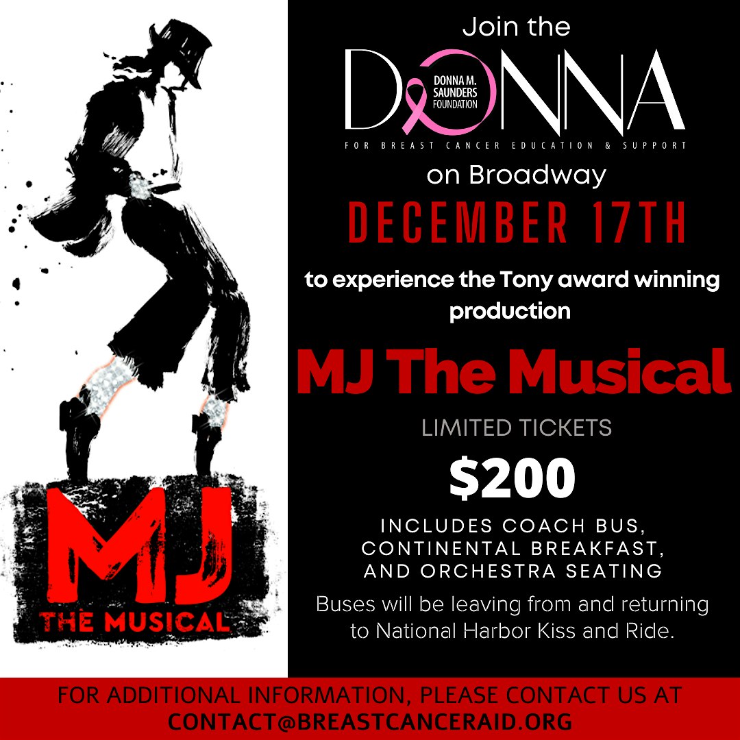 Broadway Trip to see MJ The Musical on December 17. 2022