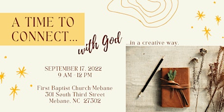 A Time to Connect... with God (in a creative way)