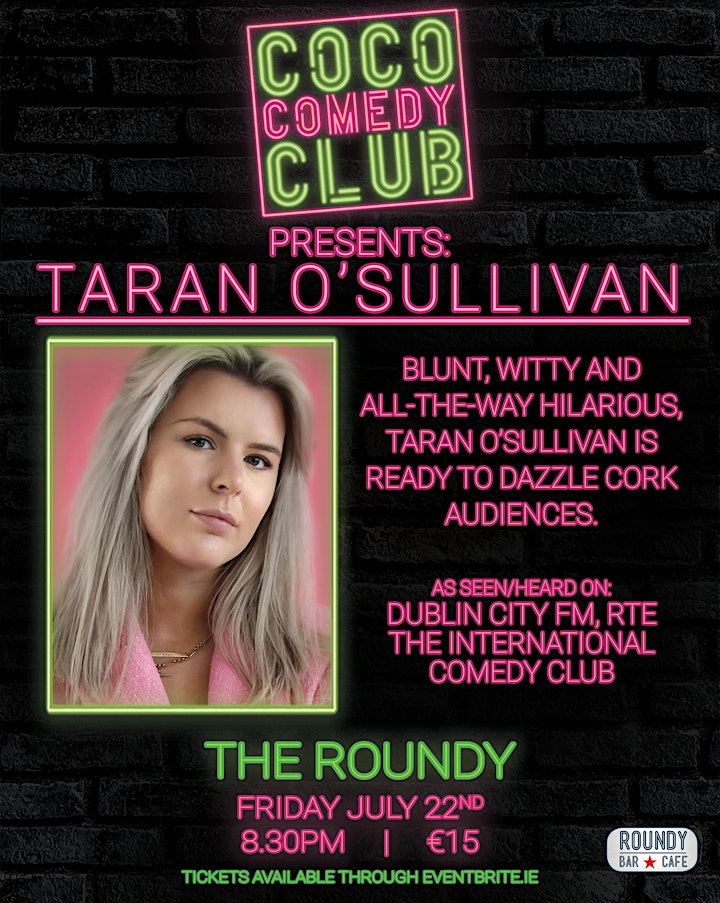 CoCo Comedy Club: The Live Laughter Show feat. Taran O'Sullivan image