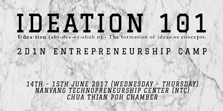 Ideation 101 Camp [14-15 June 2017] primary image