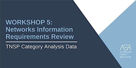 Networks Information Requirements Review  - TNSP Category Analysis Data