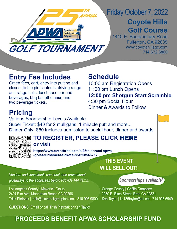 25th Annual APWA Golf Tournament image