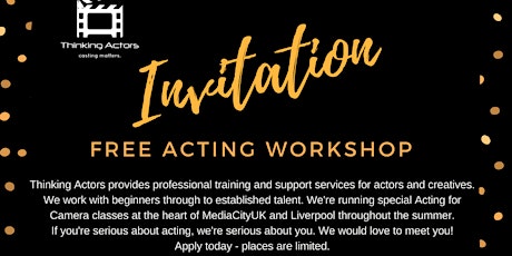 FREE Manchester Acting Class with Thinking Actors primary image