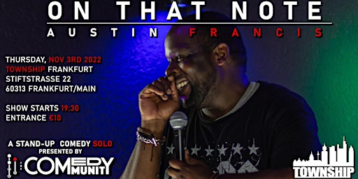 Nr.110.1 - Austin Francis goes solo "On that Note"