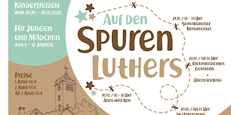 Hauptbild für Kinderfreizeit "Auf den Spuren Luthers"