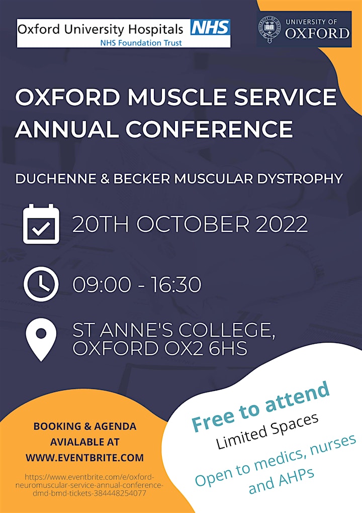 Oxford Neuromuscular Service Annual Conference - DMD & BMD image