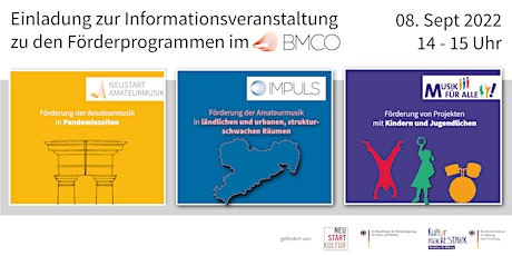 Die Förderprogramme im BMCO – Info-Veranstaltung für Multiplikator*innen