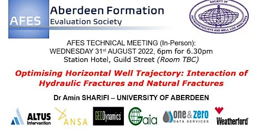 AFES Aug Technical Talk -  Horizontal Wells & Interaction of Fractures