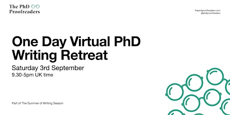 Monthly One Day Virtual PhD Writing Retreat