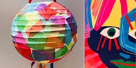 Giant Lanterns: Colourful Minds Summer Art Club at Kiln Workshop