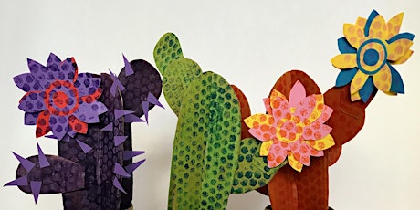 Cactus & Paper Sculpture: Colourful Minds Summer Art Club at Kiln Workshop