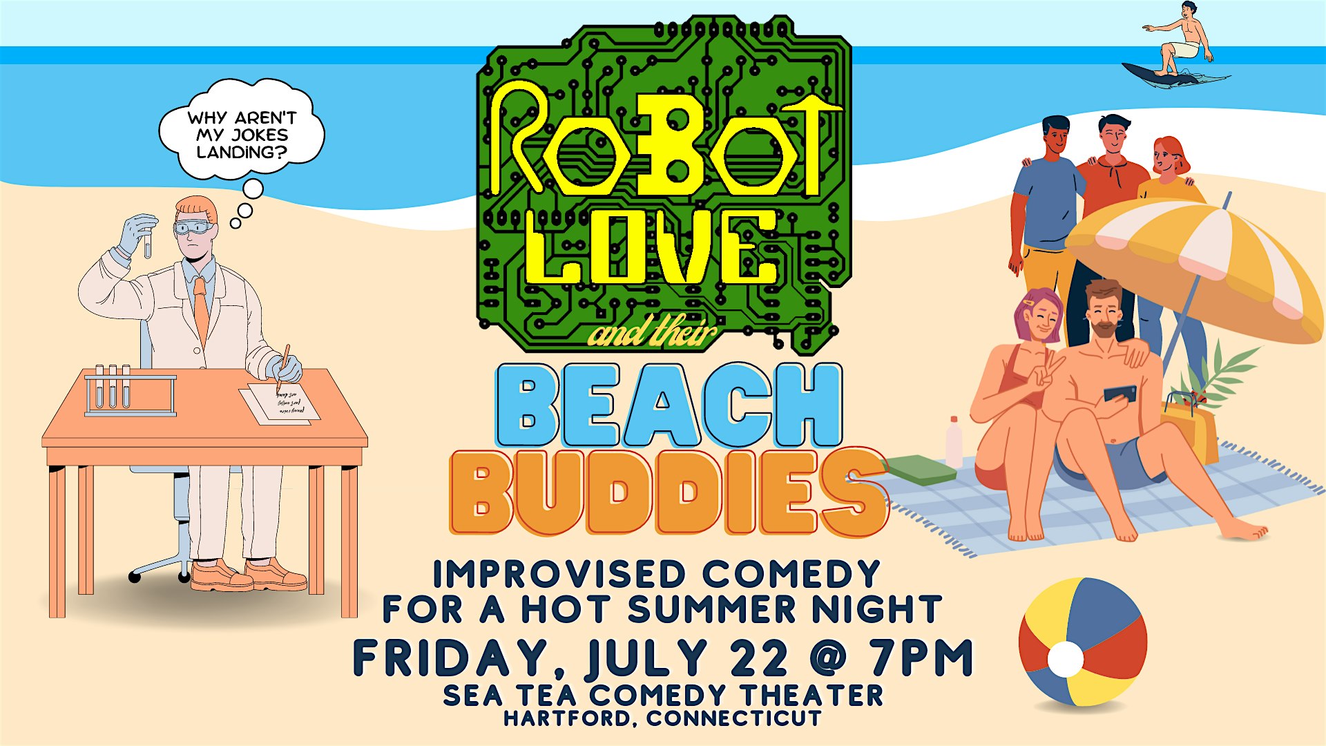 Robot Love and their Beach Buddies - Improv Comedy Show