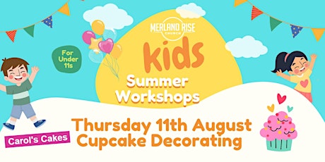 Summer Kids' Workshops - Cupcake Decorating
