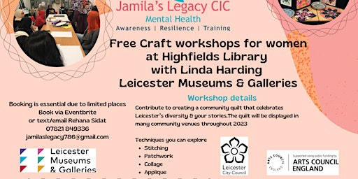 Jamila's Legacy  'Free Craft Workshops For Women'