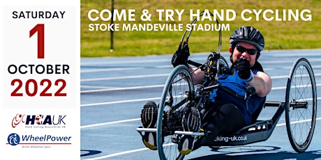 Come and Try Hand Cycling - Stoke Mandeville Stadium - 1 October 2022