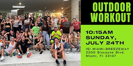 SUNDAY FREE OUTDOOR WORKOUT by ISI MIAMI