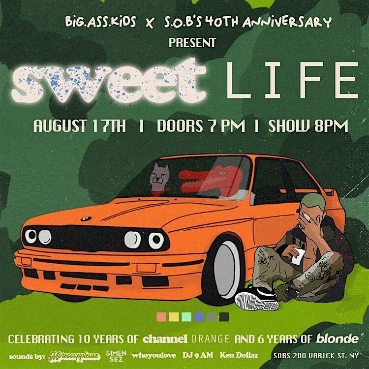 SWEET LIFE Channel Orange & Blonde Anniversary Party